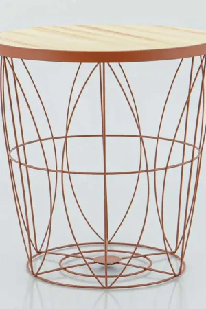 Réduction Bout de canapé filaire 'Loria' terracotta